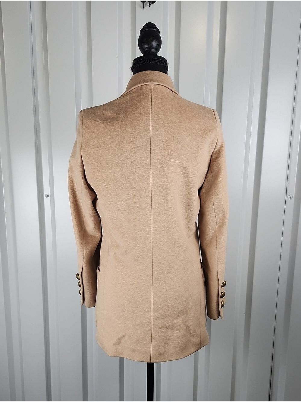 Jaeger Vintage Double-Breasted Blazer Wool Cashmere Womens Sz 6 Classic Luxury - Picture 2 of 15